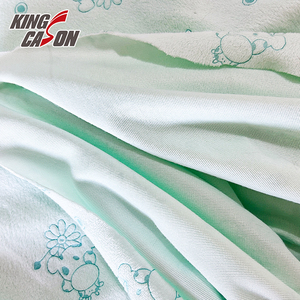 Kingcason directo de fábrica antiarrugas colorido tejido acogedor patrón personalizado estampado pegado tela súper suave para textiles para el hogar - Product Image 3