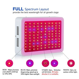 Espectro comercial luces <span class=keywords><strong>Uv</strong></span> planta cadena accesorio de verduras/bloom interruptor interior doble Chip 1000 vatios Led crece la luz - Product Image 3