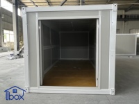 Maison conteneur modulaire de 20 pieds, pliable, préfabriquée, en acier et panneaux sandwich, pour bureaux et entrepôts de camps miniers