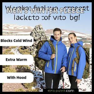 เสื้อแจ็คเก็ตผู้ชายพรีเมียมแบบลำลองสำหรับฤดูหนาว มีฮู้ด คอตั้ง ซิป ผ้าฟลีซหนา กันลม ตะเข็บอย่างดี ขายส่ง - Product Image 2