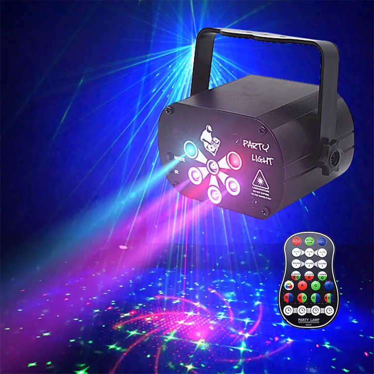 En popüler parti dekorasyon noel doğum günü DJ disko KTV ışın projektör Mini aydınlatma fiyat lazer sahne ışıkları DJ ışığı