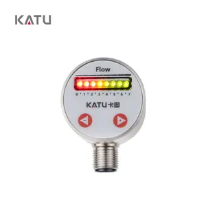 KATU FS210 saklar aliran LED, sensor aliran multi fungsi, minyak air, gas, tampilan LED