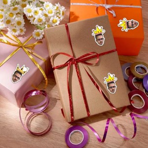 Autocollants personnalisés en forme spéciale pour l'emballage et la décoration de cadeaux d'anniversaire - Product Image 3