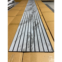 Panneau PS composite bois plastique grain de bois décoration murale panneau mural cannelé PS intérieur