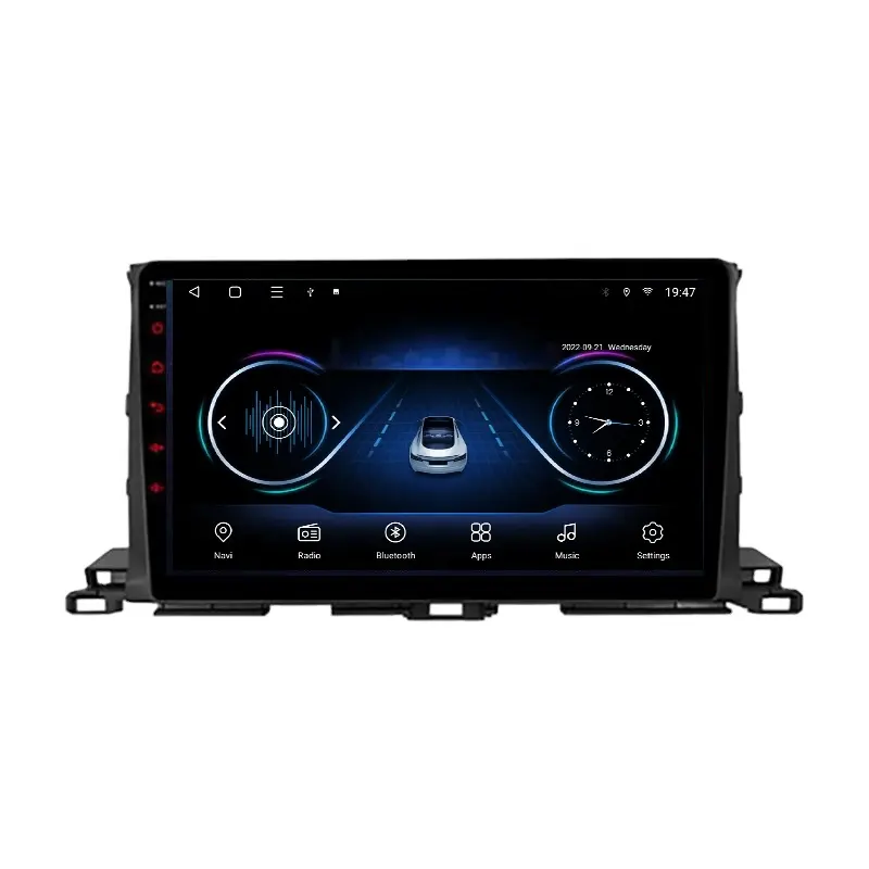 Android-Systeem 9 "8 Core 2 32G Voor Toyota Highlander Kluger 3 Xu50 2013-2019 Gps Navigatie Auto Dvd-Speler