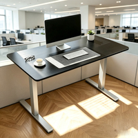 Bureau d'ordinateur motorisé à 2 pieds, nouvelle conception, certifié RoHS CE, avec logo personnalisé, hauteur réglable, cadre de bureau