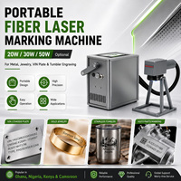 Machine de marquage laser à fibre portable pour plaques métalliques, pièces de monnaie, gravure de logo DIY