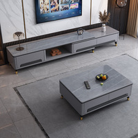 Ensemble Meuble TV et Table Basse Design Italien Pas Cher en Gros – Meuble TV Moderne en Bois Massif pour Salon
