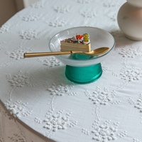 Nappe de table en dentelle blanche de style palais français de luxe, nappe décorative brodée vintage française, nappe de table haut de gamme