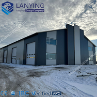 Almacén de Estructura de Acero de Gran Envergadura, Edificio de Almacenamiento Personalizado para Uso Industrial, Comercial y Agrícola