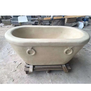 2024 baignoire en marbre <span class=keywords><strong>de</strong></span> taille <span class=keywords><strong>de</strong></span> pierre <span class=keywords><strong>de</strong></span> luxe autoportante belle baignoire en marbre blanc naturel personnalisé - Product Image 5