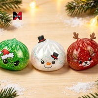 Produit transfrontalier anti-stress, Niannile : Mignons pains à expression de Noël, Niannile Simulation Xiaolongbao pour un divertissement apaisant