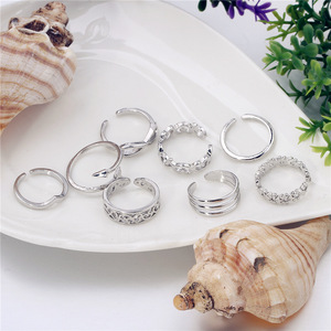 Anillo de <span class=keywords><strong>pie</strong></span> de joyería de playa de verano europeo y americano mini anillo de dedo de joyería de moda de tamaño pequeño - Product Image 5