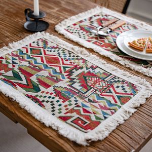 Sets de table floraux tissés naturels minimalistes d'été Anne's Wholesale pour table à manger - Product Image 3