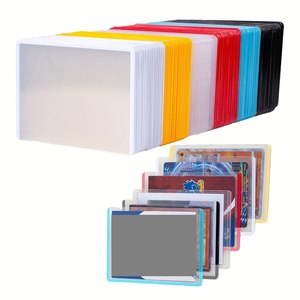 Fundas Protectoras para Tarjetas QY YY, Tamaño Estándar, Transparentes, Suaves, para Tarjetas Coleccionables TCG, Tarjetas Deportivas, Logotipo Personalizado, Venta al por Mayor - Product Image 1