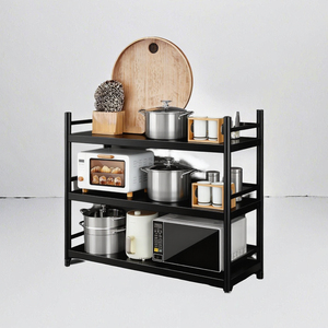 Étagère de Rangement Métallique Multifonctionnelle à 4 Niveaux pour Baguettes/Cuillères, Haute Précision, <span class=keywords><strong>Moderne</strong></span> et Écologique, Vente en Gros Usine - Product Image 3