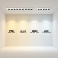 Spot LED linéaire SMART au design moderne 3030, grille en aluminium Laser Blade, CRI90, IP40, 2700K-6000K