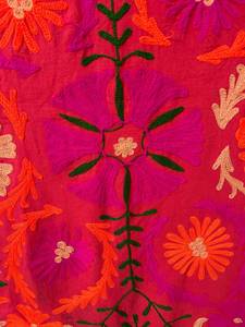 Couverture en coton Suzani brodée, drap de lit, couvre-lit, tapis mural Suzani ouzbek, décoration bohème pour la maison - Product Image 4