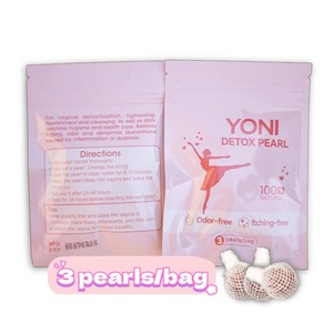 Prof.Ding Qualidade Superior Nova Embalagem Orgânica Herbal Clean Point Cuidado Feminino Vaginal Limpeza Apertando 3 em 1 Yoni Detox Pearl - Product Image 2