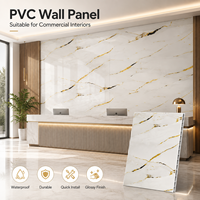 Panneau mural imperméable en PVC marbré moderne pour la décoration intérieure de la salle de bain et de la cuisine