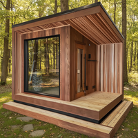 Cabine de sauna extérieure intelligente |   Kits de sauna à vapeur préfabriqués en forme de cube pour jardin/cour avec prix compétitifs