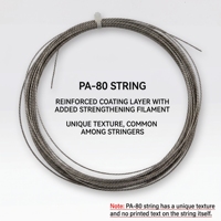 Cordage de badminton portable en nylon PA95 0,68 mm, léger, excellent contrôle, bonne élasticité, haute résistance à l'usure, rupture à haute résistance