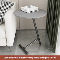 Mesa Auxiliar Redonda de Hierro Moderna y de Lujo, Mini Mesa de Centro con Almacenamiento para Sala de Estar, Dormitorio, Sofá, Mesita de Noche