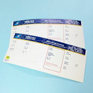 GH-Printing ขายส่งกระดาษความร้อนที่กำหนดเองสายการบินตั๋วเครื่องบินขึ้นเครื่องผ่านการพิมพ์ตั๋วเครื่องบินที่มีคุณภาพสูง - Product Image 3