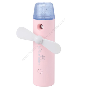 Ventilador Humidificador Mini Portátil LT184 con Rociador de Agua, Batería Recargable USB y Luz LED - Venta al por Mayor - Product Image 1