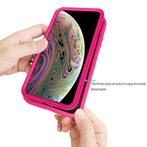 Étui de téléphone portable magnétique ondulé en silicone liquide de haute qualité pour <span class=keywords><strong>iPhone</strong></span> X XR XS Max - Product Image 4