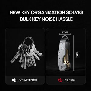 من المصنع مباشرة ثلاثة في واحد فاتح زجاجات من الألومنيوم قفل مشبك سكين متعدد الوظائف تكتيكي مقاوم للماء خفيف الوزن - Product Image 5