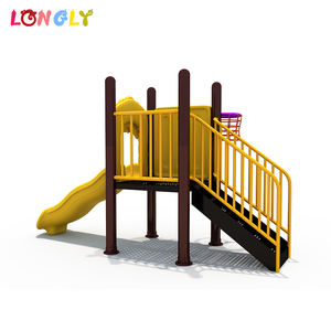 צהוב קטן חם מכירה חיצוני זול מגרש משחקים שקופיות לסיטונאי - Product Image 2