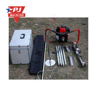 Échantillonneur de sol portable pour une personne Petite perceuse de sol essence-électrique Équipement d'inspection de la structure du sol des terres agricoles