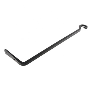 Fioriera da Parete <span class=keywords><strong>in</strong></span> <span class=keywords><strong>Ferro</strong></span> <span class=keywords><strong>Battuto</strong></span> da 15 Pollici per Esterni, Supporto per Piante Sospese, Gancio per Applique, Appendiabiti Dritto per Mangiatoia per Uccelli, Design Moderno - Product Image 4