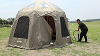 Tente dôme gonflable Oxford étanche automatique de luxe pour le camping en plein air Capacité de 2 personnes Structure d'une chambre en vente