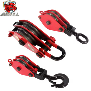 Ambull nhiệm vụ nặng nề mở loại ròng rọc đơn ròng rọc sơn ròng rọc nâng dây thép dây ròng rọc <span class=keywords><strong>snatch</strong></span> khối với móc - Product Image 6