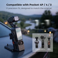 Plaque arrière magnétique puissante et support magnétique K&F Concept compatibles avec DJI Osmo Pocket 4P 4 3