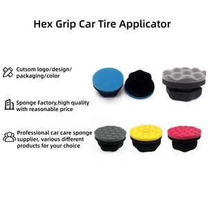 ฟองน้ำแต่งยางรถยนต์แบบไม่เลอะเทอะ ยี่ห้อ Wave Design รุ่น Hex Grip สำหรับงานดูแลรักษา<span class=keywords><strong>รถ</strong></span>ยนต์ระดับมืออาชีพ ทำจากโฟมความหนาแน่นสูง - Product Image 4