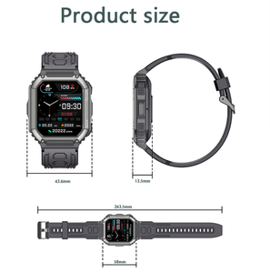 DF KR06 2024 Nouvelle montre connectée pour hommes, grande batterie, lecture de musique, suivi de la forme physique, appel Bluetooth, montre connectée sport pour hommes pour iOS Android - Product Image 6