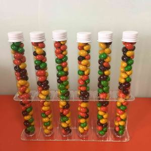 <span class=keywords><strong>Tube</strong></span> transparent en PETG avec capuchons en aluminium <span class=keywords><strong>Tube</strong></span> à cigare en plastique 20x200mm/bonbons - Product Image 6