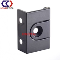 Charnière de boîte à équipement en alliage de zinc noir, charnière de coffret électrique industriel, charnière robuste pour coffret de distribution haute tension