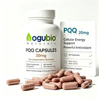 Capsules de supplément naturel de marque privée de PQQ d'approvisionnement d'usine capsules de pyrro-quinoline quinone