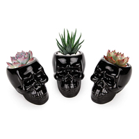 Pot de fleurs en céramique et porcelaine personnalisé, style américain, émaillé, motif Tiki, jardinière 3D, décoration intérieure, conception ODM, logo