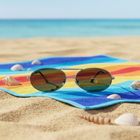 Lunettes de soleil rétro à clipser personnalisables en gros, unisexe, verres polarisés UV400, métal léger et durable, confortables, TAC