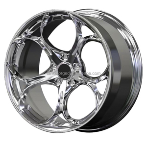 Cerchio in Lega Forgiato Cromato Concavo a Canale da 18 19 Pollici 5x110 4x98 per <span class=keywords><strong>Alfa</strong></span> <span class=keywords><strong>Romeo</strong></span> Giulia Sport Rwd Mito Stelvio <span class=keywords><strong>Spider</strong></span> 147 159 156 - Product Image 1