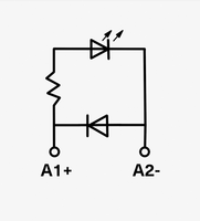 Module auxiliaire SALZ Automation SA-MDFL-D24 avec circuit de diode LED FWD, protection enfichable 24VDC, relais industriels, indicateur LED
