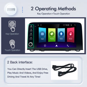 Autoradio Android 13 sans fil CarPlay Android Auto pour Honda CRV 2017-2021, lecteur multimédia vidéo, navigation GPS, stéréo - Product Image 4