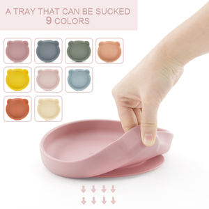 Juego <span class=keywords><strong>de</strong></span> 5 tazones <span class=keywords><strong>de</strong></span> silicona para bebé, plato <span class=keywords><strong>de</strong></span> silicona, cucharilla, tenedor, juego <span class=keywords><strong>de</strong></span> alimentación <span class=keywords><strong>de</strong></span> silicona para bebé - Product Image 3