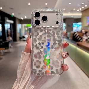 Fundas de Teléfono con Diseño de <span class=keywords><strong>Leopardo</strong></span> IMD para iPhone 17 16 Pro Max, Carga Inalámbrica Magnética, Resistentes a Impactos - Product Image 1