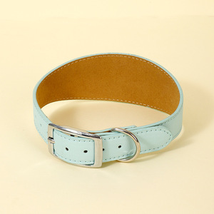 Collares de perro de cuero PU clásicos con logotipo personalizado para perro mediano Collar para niña niño mujer hombre mascota Collar para cachorro - Product Image 3